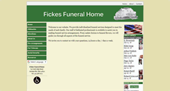 Desktop Screenshot of fickesfuneralhome.com