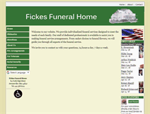 Tablet Screenshot of fickesfuneralhome.com